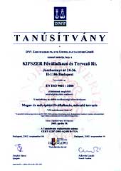 Kipszer ISO minősítés